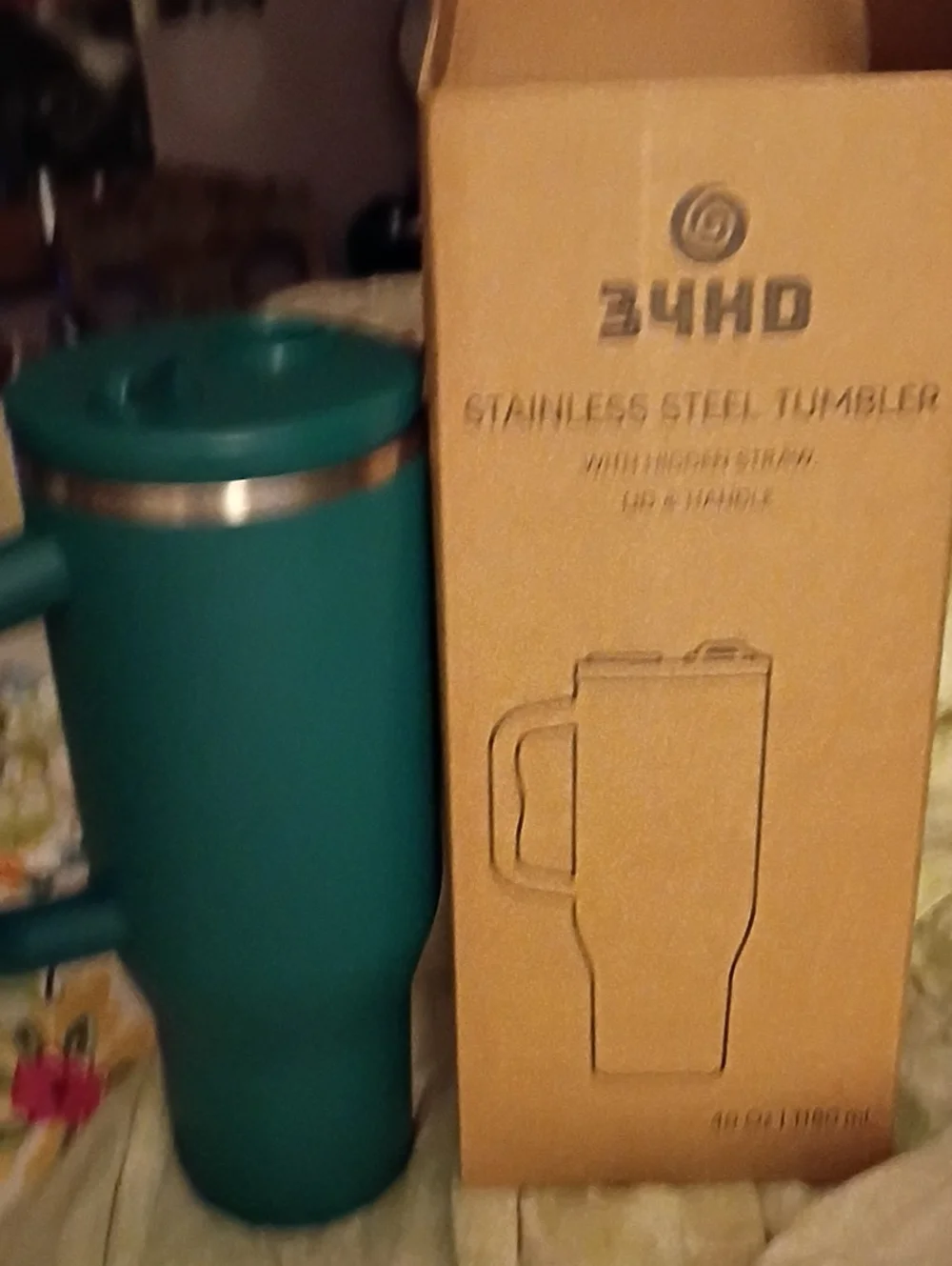 Stainless Steel Travel Tumbler - Teal New In Box
